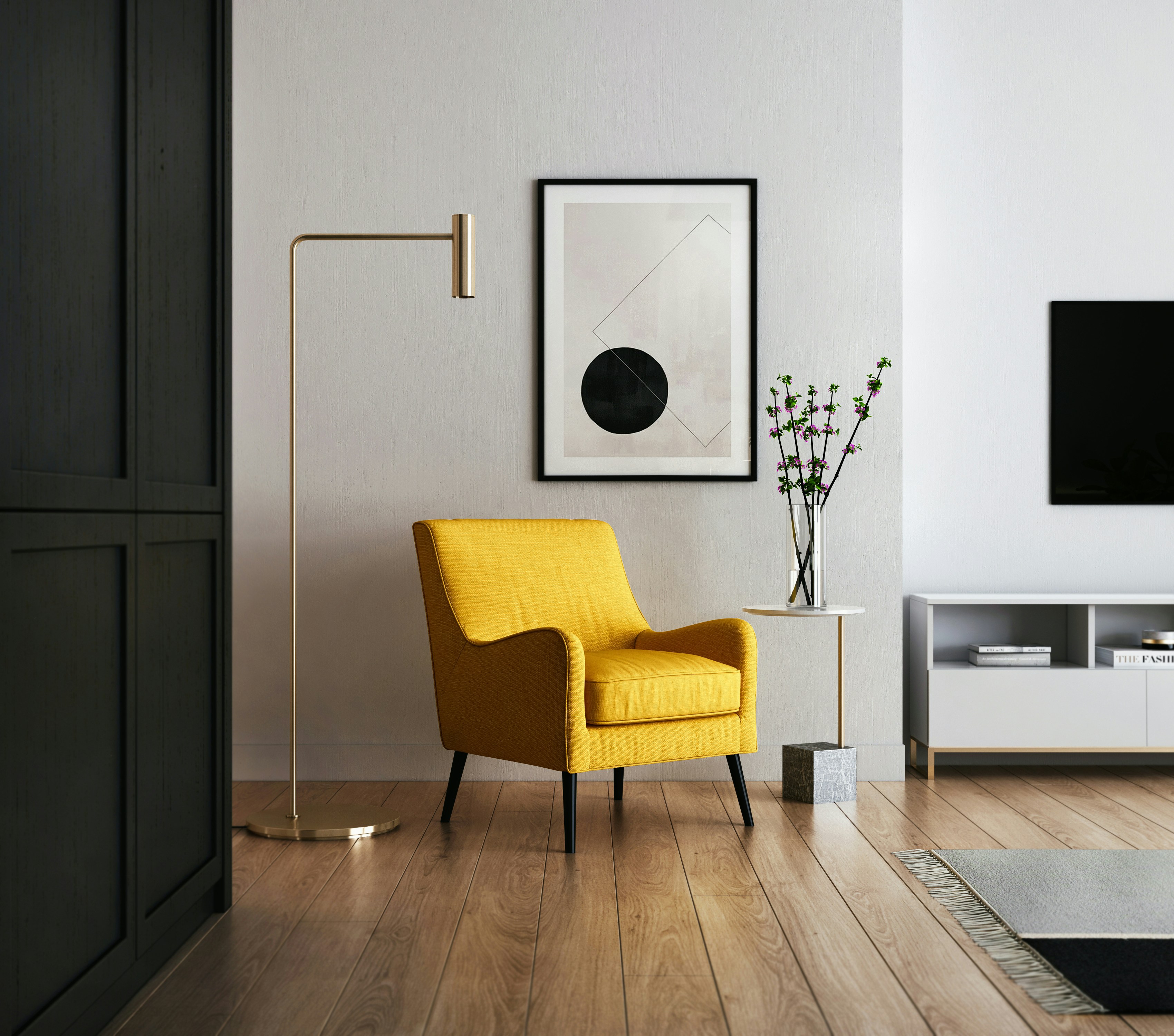 Luxury workspace interior design